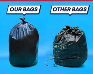trash bags, 10 pack property level strength garbage bags for moving and renovation debris,