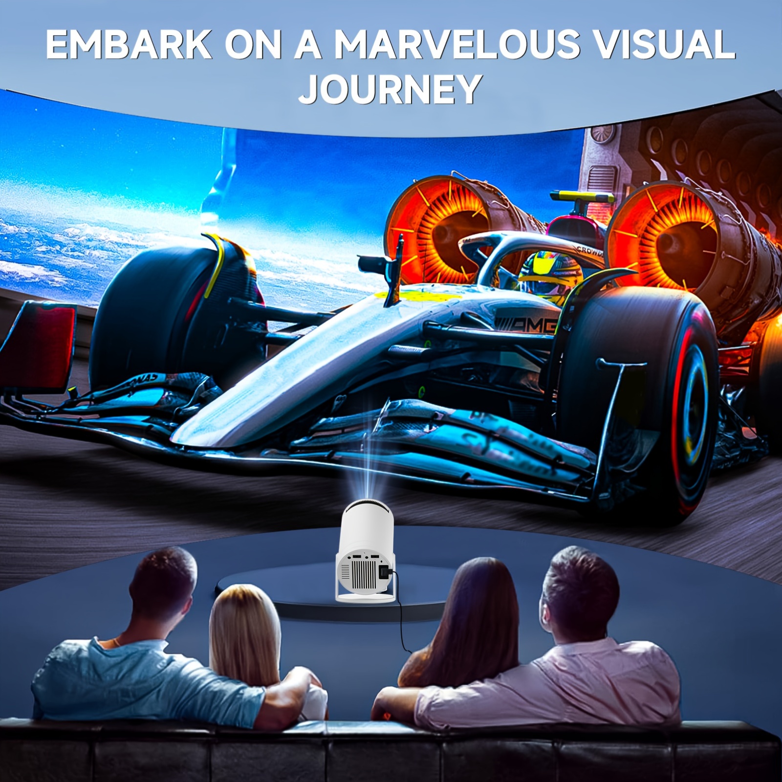 smart mini projector with android 12, wifi 6 & wireless smart mini projector with android 12, wifi 6 & wireless