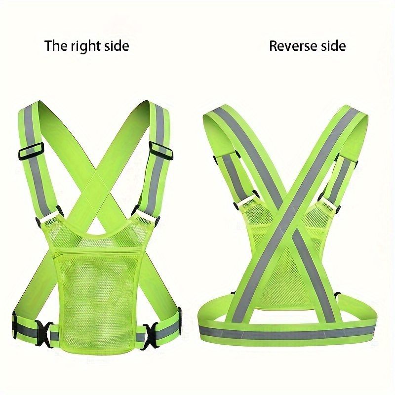 high visibility reflective safety vest with pocket, high visibility reflective safety vest with pocket,