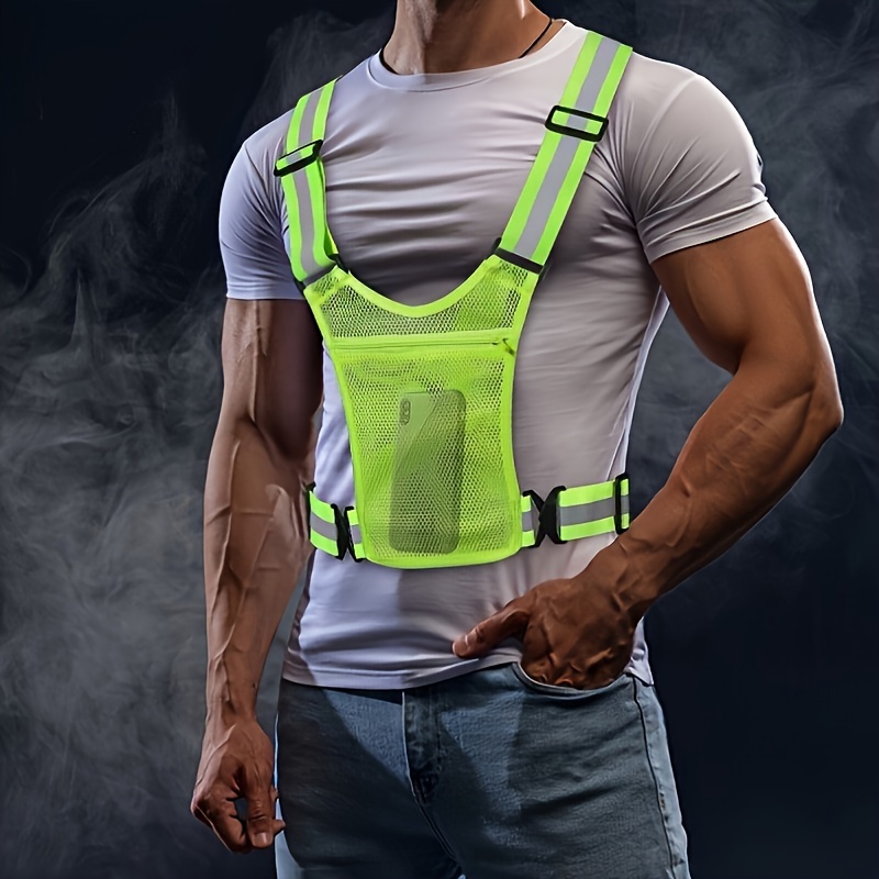 high visibility reflective safety vest with pocket, high visibility reflective safety vest with pocket,