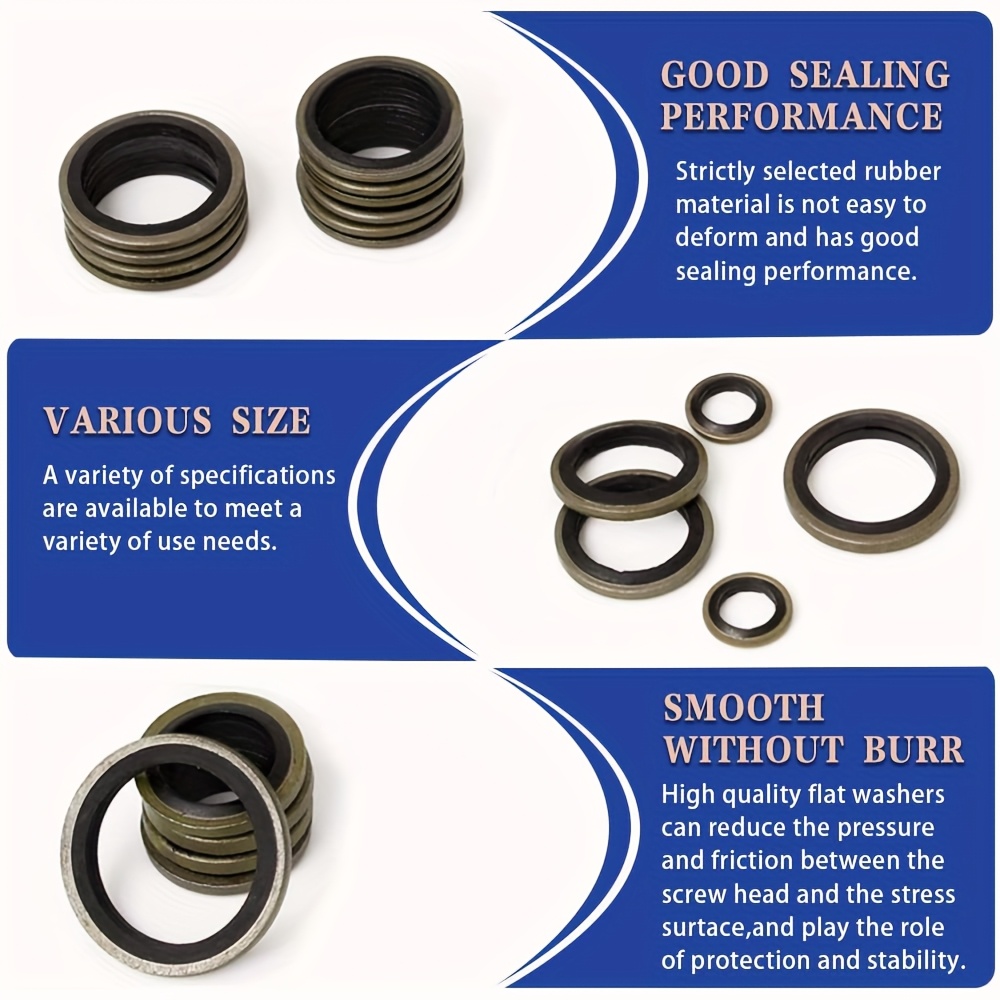 245pcs nbr high pressure hydraulic rubber oil pipe fitting set, leak proof seals, metal gaskets and rubber washers, m6 m30, 12 sizes, various sizes, 245pcs nbr high pressure hydraulic rubber oil pipe fitting set, leak proof seals, metal gaskets and rubber washers, m6 m30, 12 sizes, various sizes,