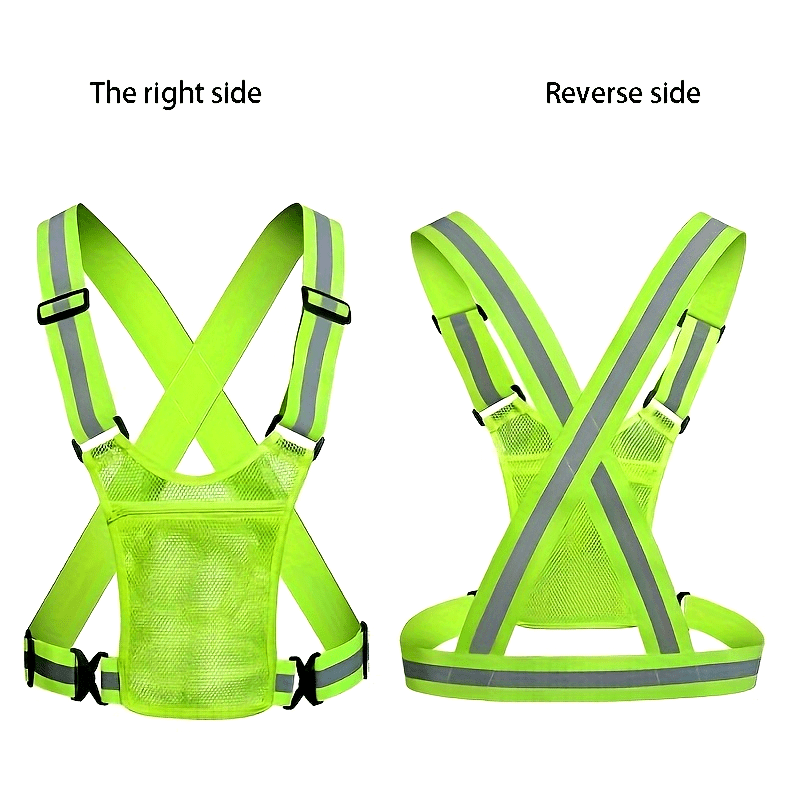 high visibility reflective safety vest with pocket, high visibility reflective safety vest with pocket,