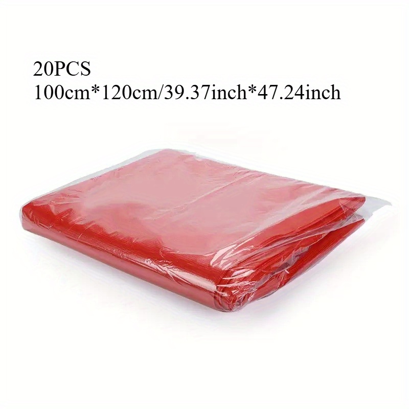 20pcs colorful large trash bags, 120l thickened flat top garbage bags for hotels, outdoor use, kitchen, toilet & yard heavy duty disposable polyethylene bags (100x120cm) 20pcs colorful large trash bags, 120l thickened flat top garbage bags for hotels, outdoor use, kitchen, toilet & yard heavy duty disposable polyethylene bags (100x120cm)