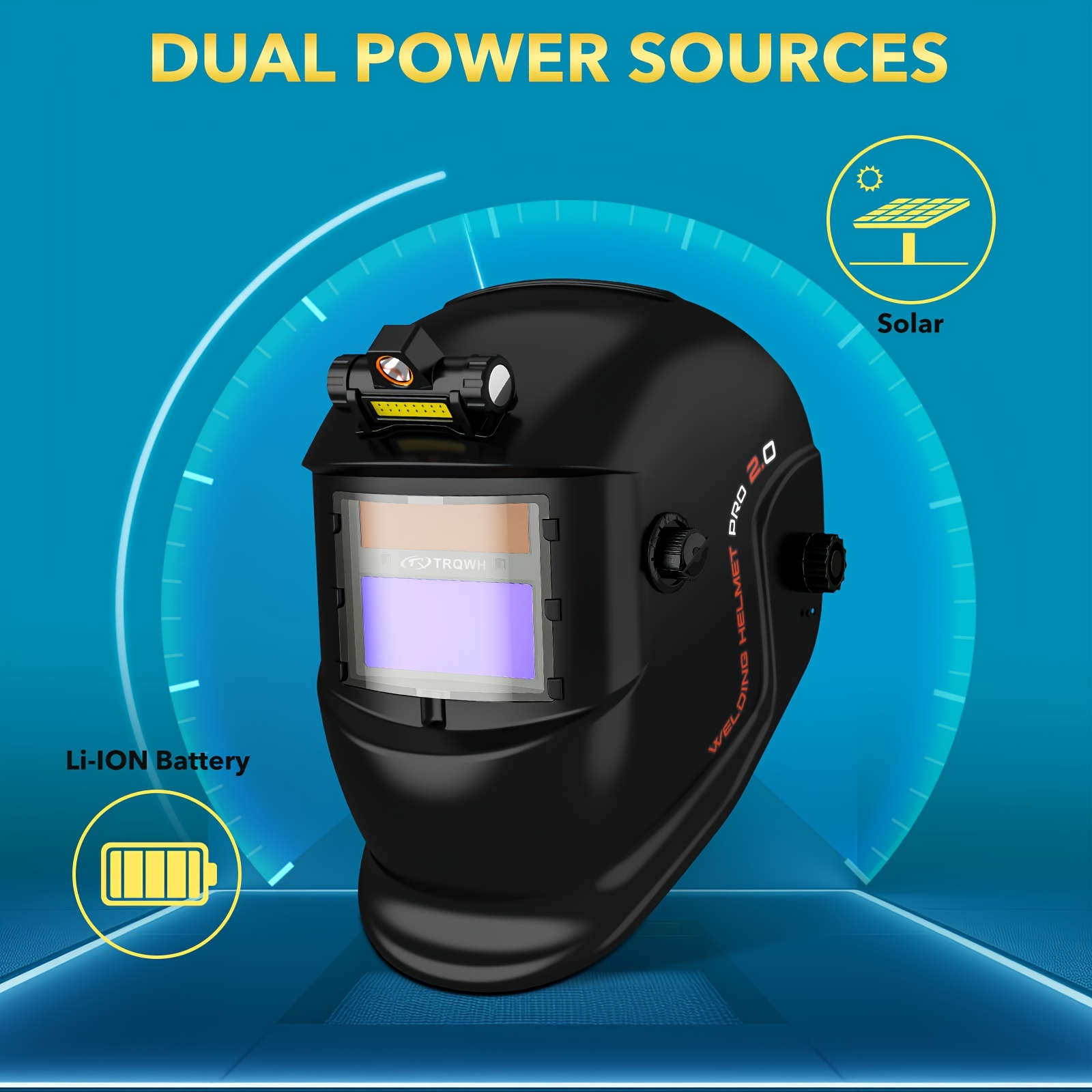 auto darkening welding helmet with light solar powered auto darkening welding helmet with light solar powered
