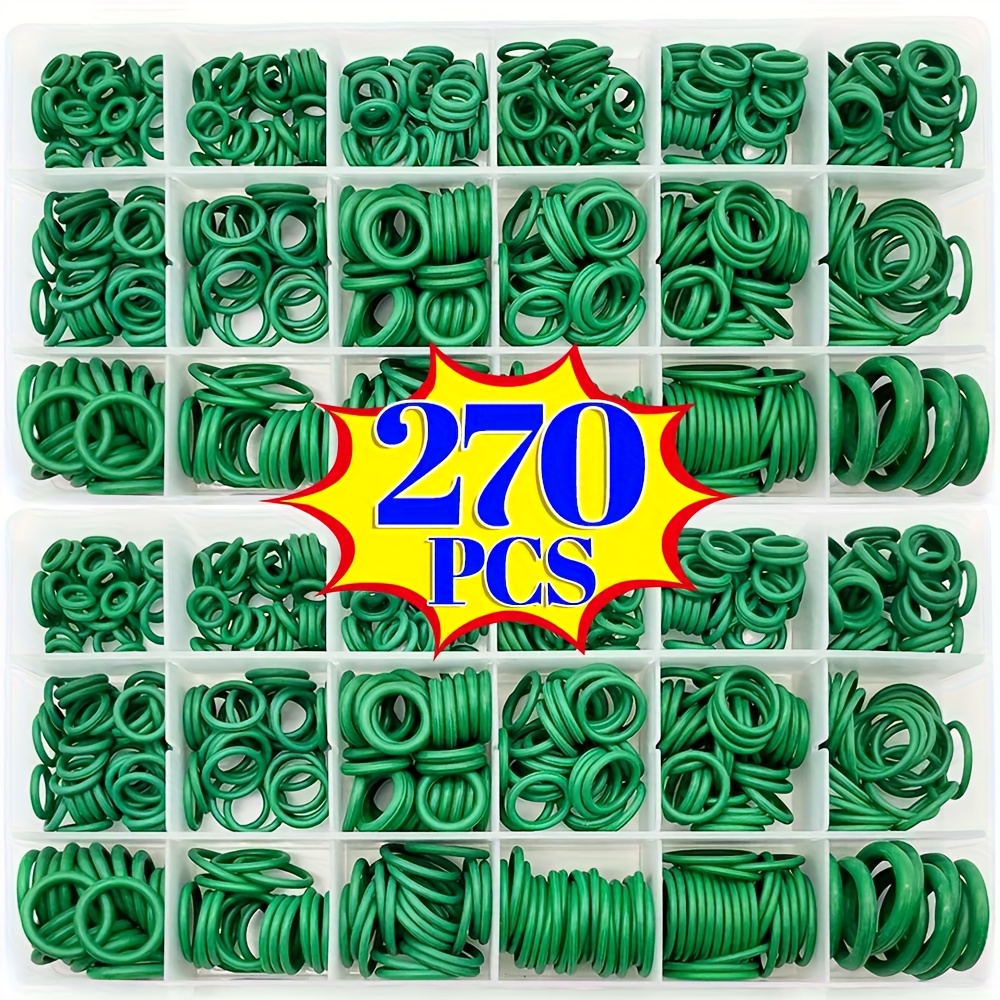 270pcs green high quality rubber o ring assortment kit 270pcs green high quality rubber o ring assortment kit