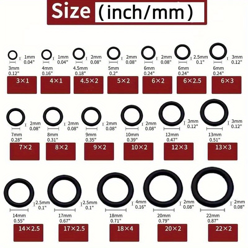 270pcs green high quality rubber o ring assortment kit 270pcs green high quality rubber o ring assortment kit